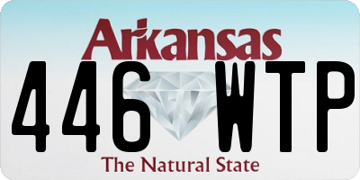 AR license plate 446WTP
