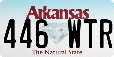 AR license plate 446WTR