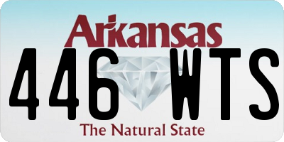 AR license plate 446WTS