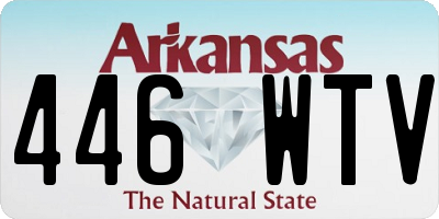 AR license plate 446WTV