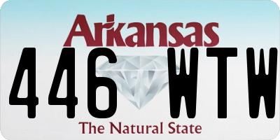 AR license plate 446WTW