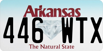 AR license plate 446WTX