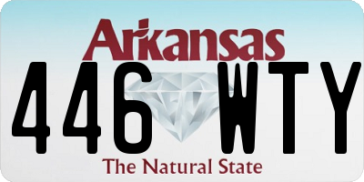 AR license plate 446WTY