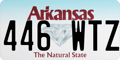 AR license plate 446WTZ