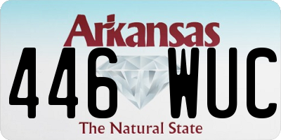 AR license plate 446WUC