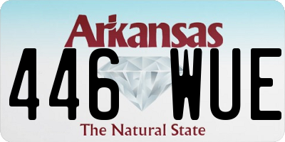 AR license plate 446WUE