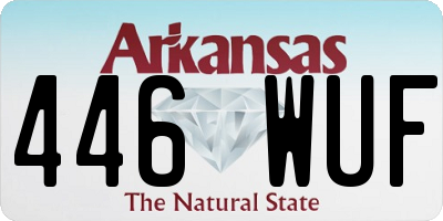 AR license plate 446WUF