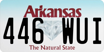 AR license plate 446WUI