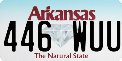 AR license plate 446WUU