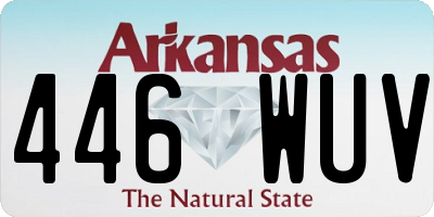 AR license plate 446WUV