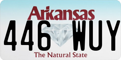 AR license plate 446WUY