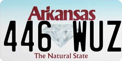 AR license plate 446WUZ