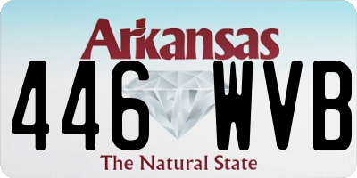 AR license plate 446WVB