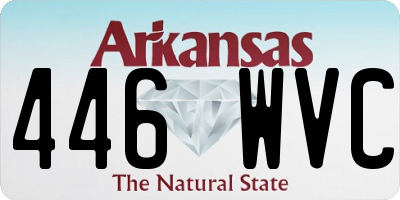 AR license plate 446WVC