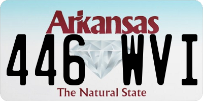 AR license plate 446WVI
