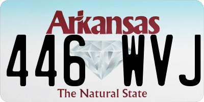 AR license plate 446WVJ