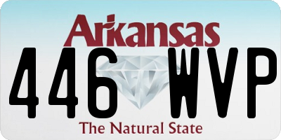 AR license plate 446WVP