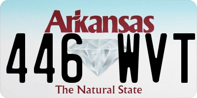 AR license plate 446WVT