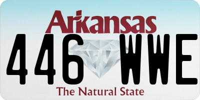 AR license plate 446WWE