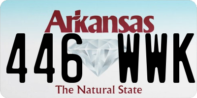 AR license plate 446WWK