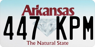 AR license plate 447KPM