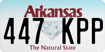 AR license plate 447KPP