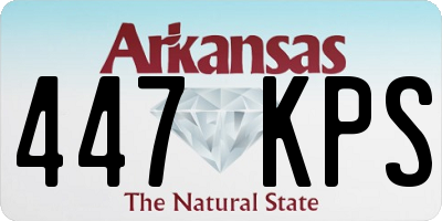 AR license plate 447KPS