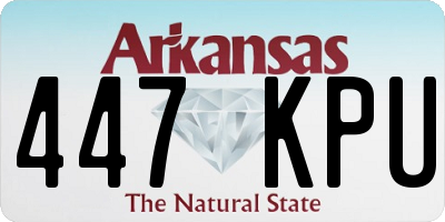 AR license plate 447KPU