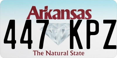 AR license plate 447KPZ
