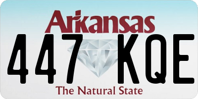 AR license plate 447KQE