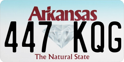 AR license plate 447KQG