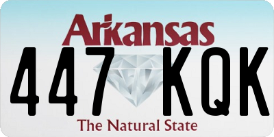 AR license plate 447KQK