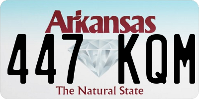 AR license plate 447KQM