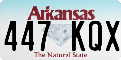 AR license plate 447KQX