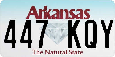 AR license plate 447KQY