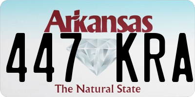 AR license plate 447KRA