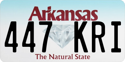 AR license plate 447KRI