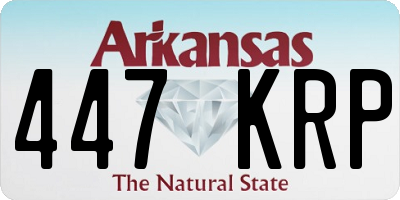 AR license plate 447KRP