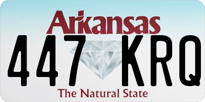 AR license plate 447KRQ