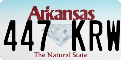 AR license plate 447KRW