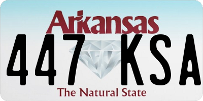 AR license plate 447KSA