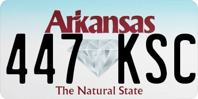 AR license plate 447KSC