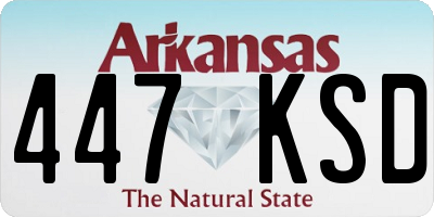 AR license plate 447KSD