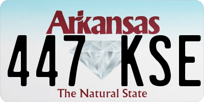 AR license plate 447KSE