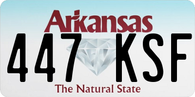 AR license plate 447KSF
