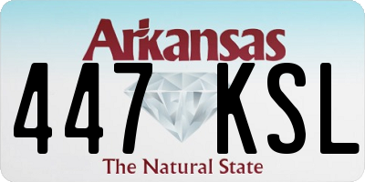 AR license plate 447KSL