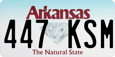 AR license plate 447KSM