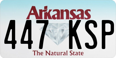 AR license plate 447KSP