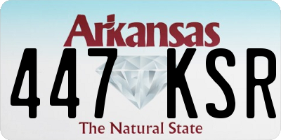 AR license plate 447KSR