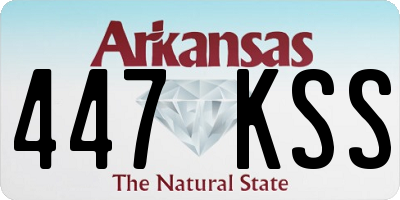 AR license plate 447KSS